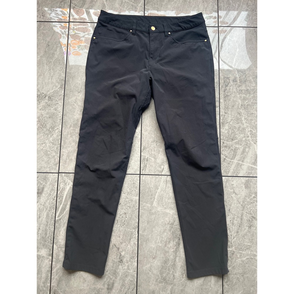 Lululemon ABC Pant Slim Warpstreme Black Mens 32x30 Five Pocket Trousers